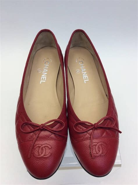 chanel red flat|cheap Chanel flats.